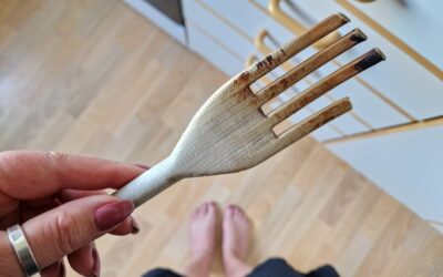 Det började med en trasig trägaffel…