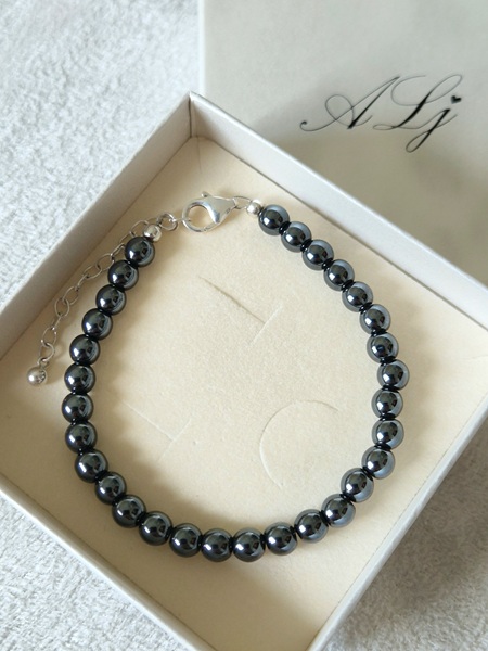 HEMATIT 4 mm – Armband Anki Ljungmark